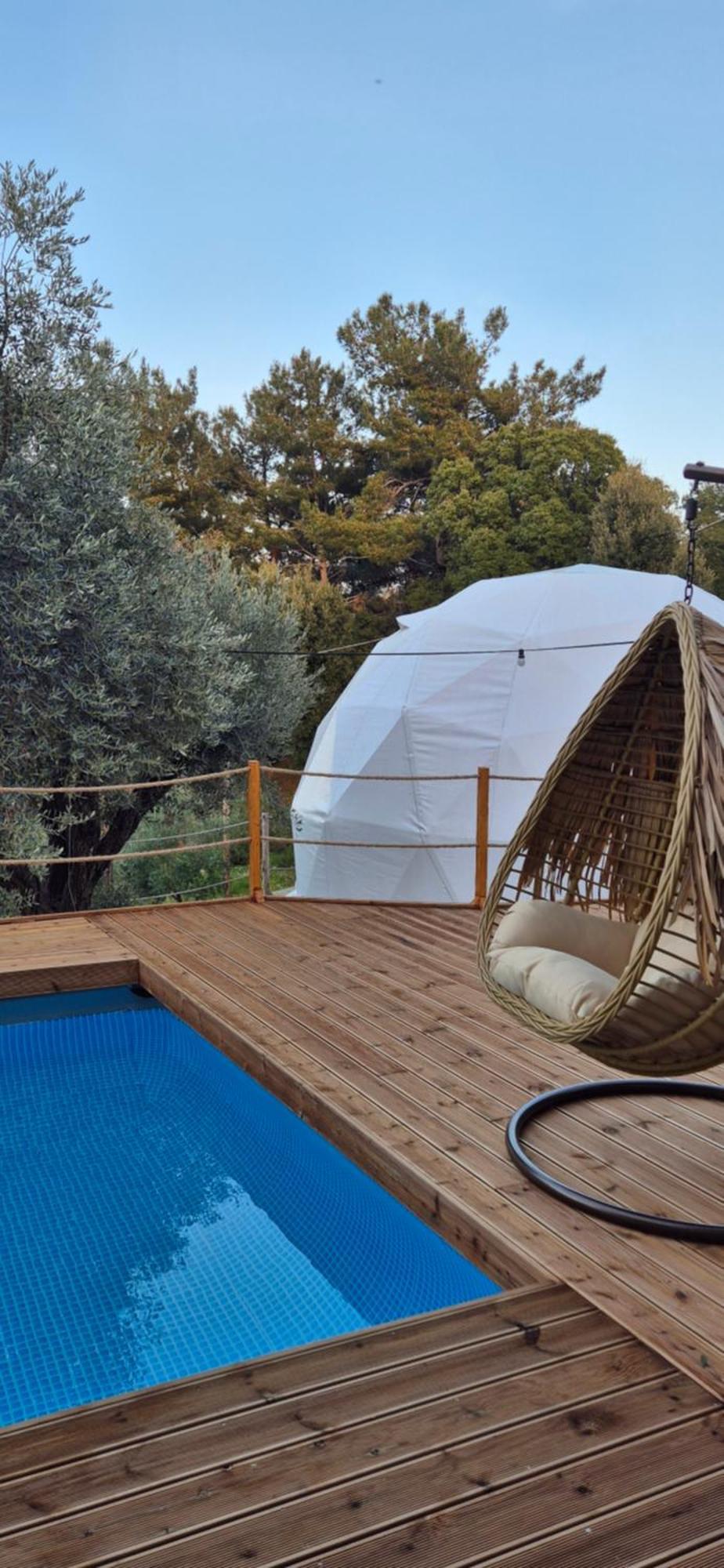 Luxury Dome Tents Ikaria Ap'Esso2 Raches  Exterior photo